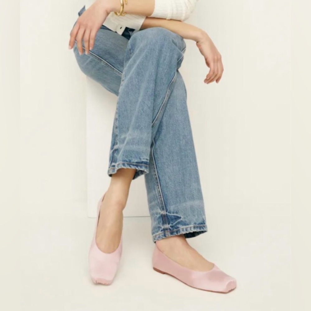 Reformation Mikayla Satin Flat